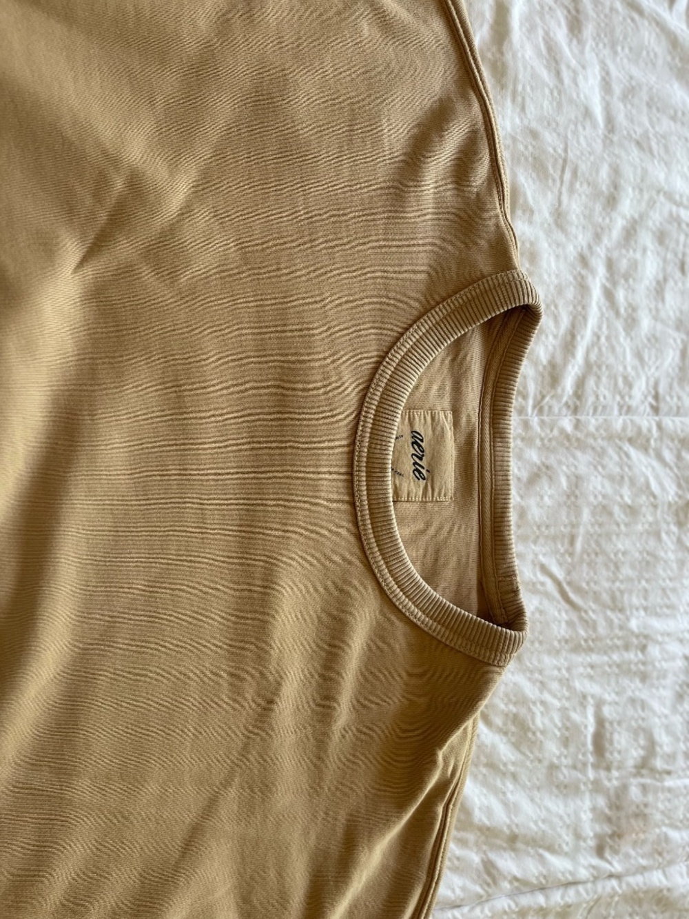 Aerie Women's Tan Oversized Crewneck Sweatshirt, 2X Plus Size - Picture 7 of 16